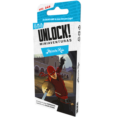 Unlock! Mini Máscara Roja - Juego de Escape de Cartas