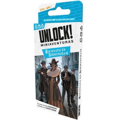 Unlock! Mini Asesinato en Birmingham - Juego de Escape de Cartas