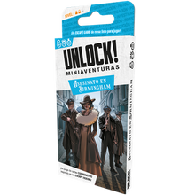 Unlock! Mini Asesinato en Birmingham - Juego de Escape de Cartas