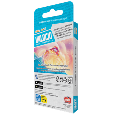 Unlock! Mini La canción de la espuma marina - Juego de Escape de Cartas