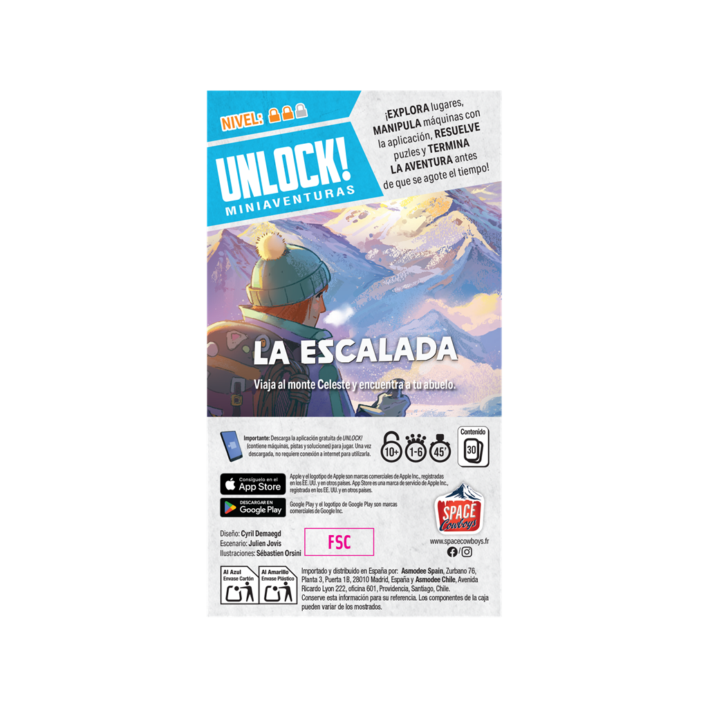 Unlock! Mini La escalada - Juego de Escape de Cartas