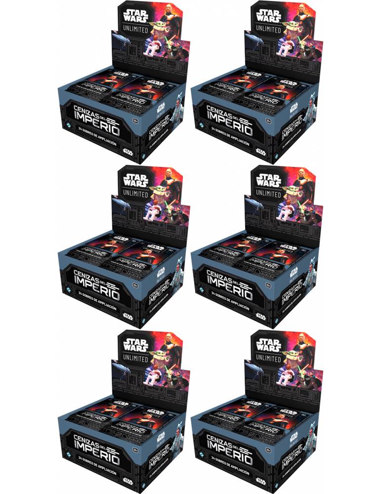 Star Wars Unlimited - Cenizas del Imperio Caja de 6 Expositores (144 Sobres)