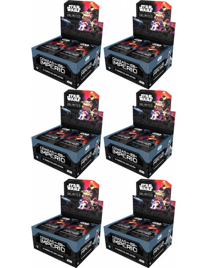 Star Wars Unlimited - Cenizas del Imperio Caja de 6 Expositores (144 Sobres)