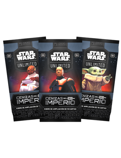 Star Wars Unlimited - Cenizas del Imperio Caja de 6 Expositores (144 Sobres)