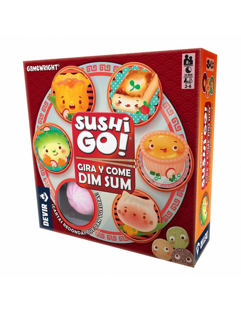 Sushi Go! Gira y Come Dim Sum - Juego de Mesa Familiar