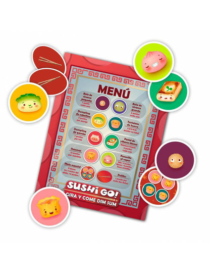 Sushi Go! Gira y Come Dim Sum - Juego de Mesa Familiar