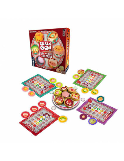 Sushi Go! Gira y Come Dim Sum - Juego de Mesa Familiar