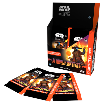 SWU Una época sin ley  Carbonite Boosters Display (12 sobres premium) - Star Wars Unlimited