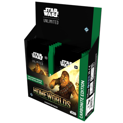 Star Wars Unlimited: Homeworlds Carbonite Booster Display (12) - Inglés
