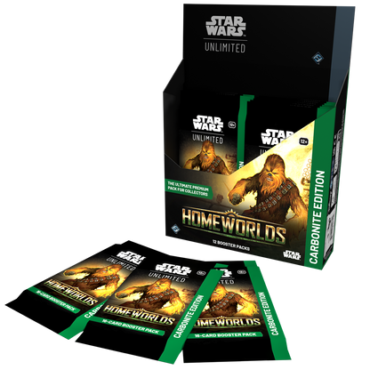 Star Wars Unlimited: Homeworlds Carbonite Booster Display (12) - Inglés