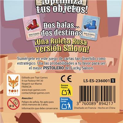 Lucky Saloon - Juego de Mesa del Salvaje Oeste