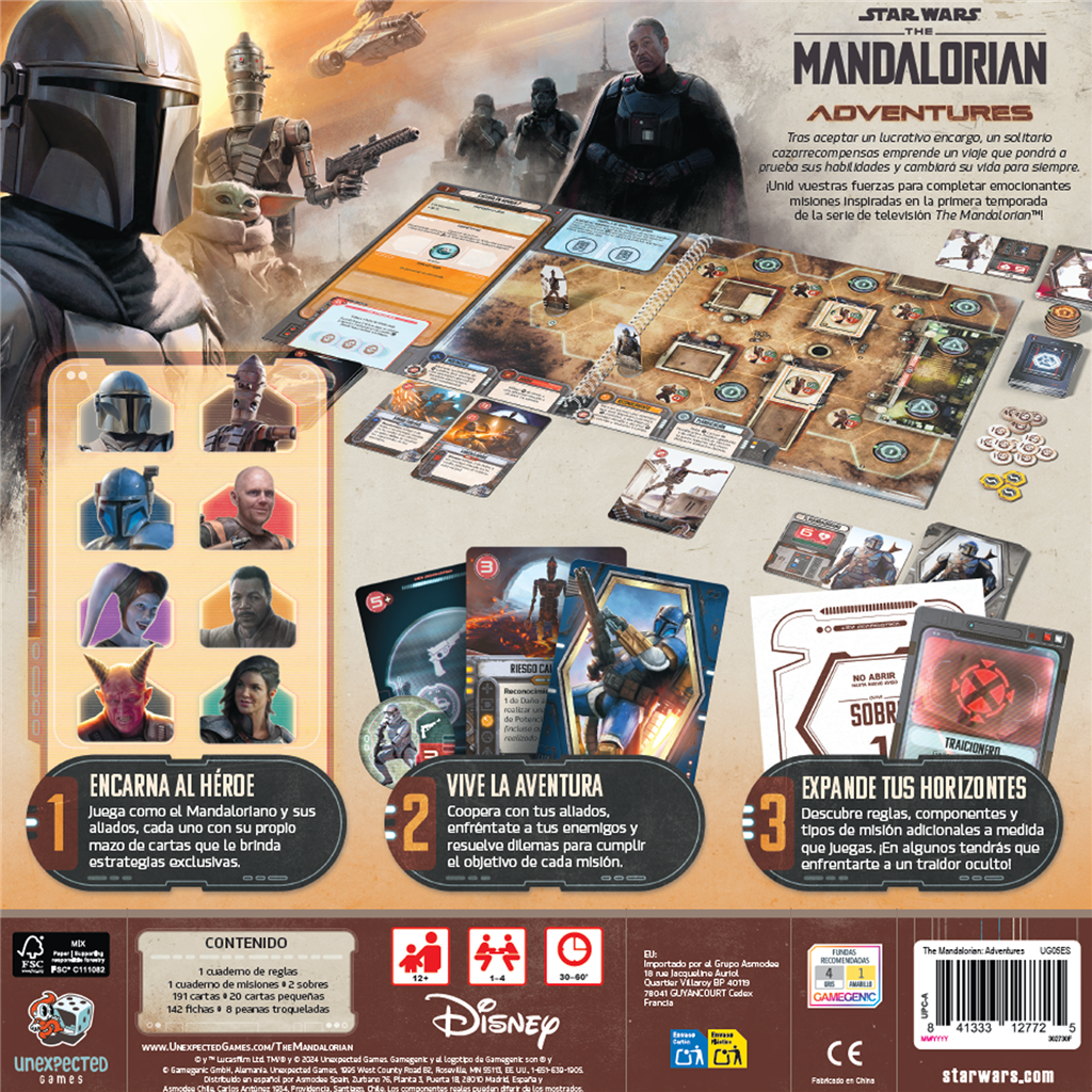 The Mandalorian: Adventures - Juego de Mesa Cooperativo Star Wars