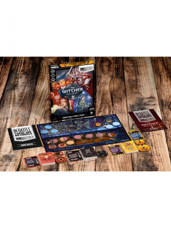 Unmatched The Witcher: Realms Fall En Español - Juego de Mesa Estratégico
