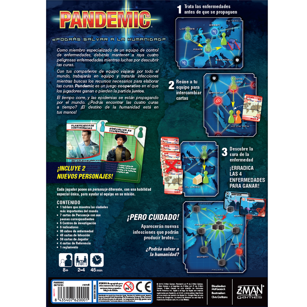 Pandemic - Juego de Mesa Cooperativo Estratégico